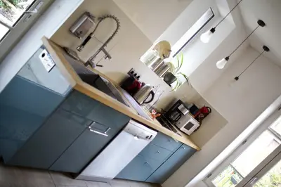Cuisine ou kitchenette dans l'établissement Villa Antoinette
