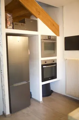 Cuisine ou kitchenette dans l'établissement Villa Antoinette