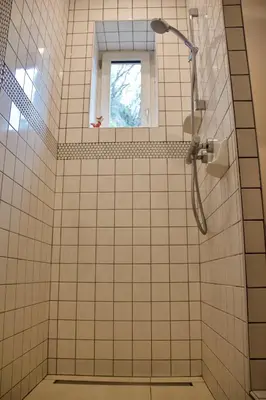 Salle de bains dans l'établissement Villa Antoinette