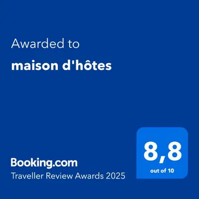 Certificat, récompense, panneau ou autre document affiché dans l'établissement maison d'hôtes