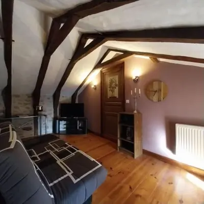 Coin salon dans l'établissement maison d'hôtes
