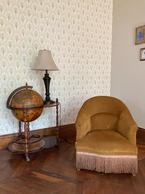 Coin salon dans l'établissement Chateau Gioux