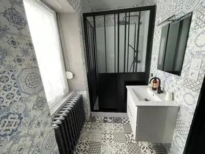 Salle de bains dans l'établissement Matyzmontagne