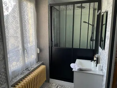 Salle de bains dans l'établissement Matyzmontagne