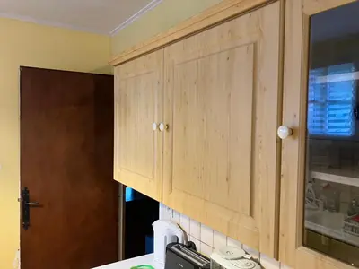 Cuisine ou kitchenette dans l'établissement Gîte du Puy des Gardes