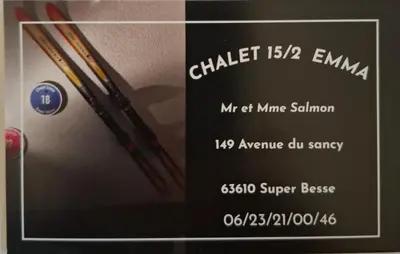 Certificat, récompense, panneau ou autre document affiché dans l'établissement Chalet Emma appartement tout équipé et refait a neuf dans une résidence 3 étoiles