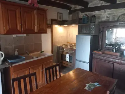 Cuisine ou kitchenette dans l'établissement grange cavanet