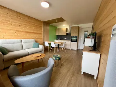 Cuisine ou kitchenette dans l'établissement T2 avec Parking - Centre station - SUPER BESSE