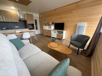 Cuisine ou kitchenette dans l'établissement T2 avec Parking - Centre station - SUPER BESSE
