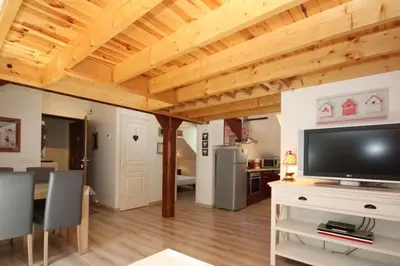 Télévision ou salle de divertissement dans l'établissement Appartement La Calèche classé 3 étoiles