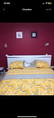Un ou plusieurs lits dans un hébergement de l'établissement Petite maison indépendante à la campagne