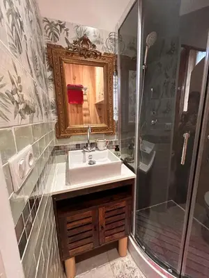 Salle de bains dans l'établissement Les chambres des secrets
