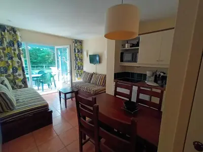 Cuisine ou kitchenette dans l'établissement Au pied de la Dordogne