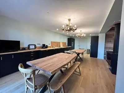 Cuisine ou kitchenette dans l'établissement Chalet Picherande - Charreire