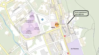 Plan de l'établissement Résidence Les Sources centre-ville F3