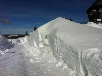 L'établissement Villa Boston en hiver