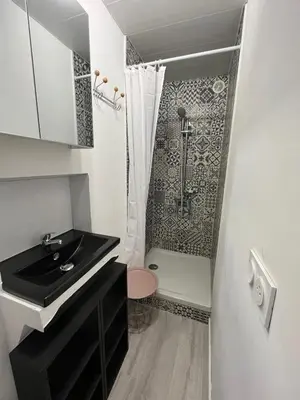 Salle de bains dans l'établissement Jolis logements brivistes 3