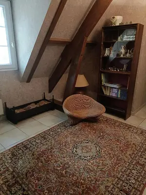 Bibliothèque dans la maison de vacances