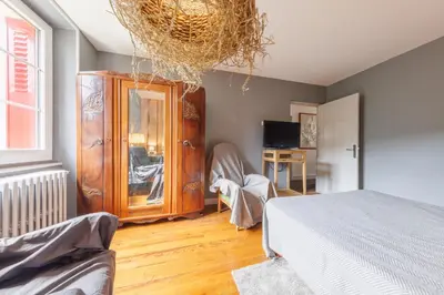 Cuisine ou kitchenette dans l'établissement L'Arverne du Rocher - Maison vue montagne