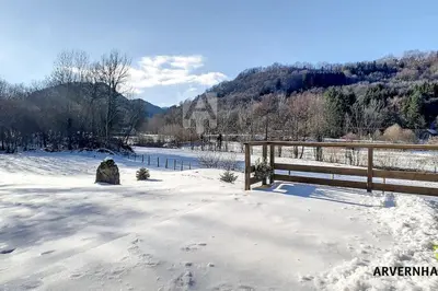 Paysage naturel près de le chalet