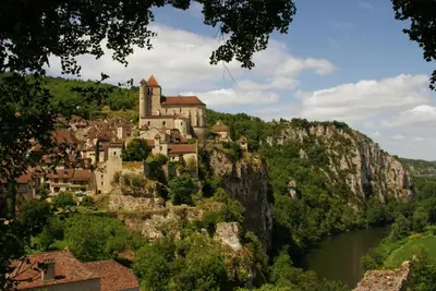Paysage naturel près de le village vacances