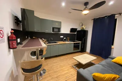 Cuisine ou kitchenette dans l'établissement 19B - Le Bastille a cosy apartment in a great location