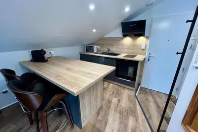 Cuisine ou kitchenette dans l'établissement Casa Lou Marine - T1 - Hyper Centre