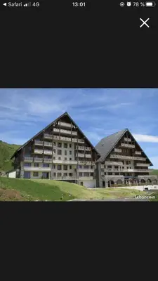 Vue générale sur la montagne ou vue sur la montagne depuis l'appartement