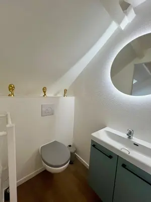 Salle de bains dans l'établissement Casa Viasud #2 - 28m2 et Casa Viasud #3 - 48m2 - T2 climatisés - Centre BriveGare