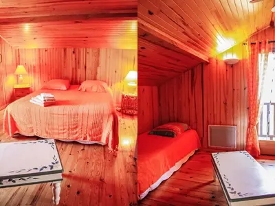 Un ou plusieurs lits dans un hébergement de l'établissement Holiday Home L'Eglantier by Interhome