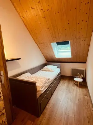 Un ou plusieurs lits dans un hébergement de l'établissement Maison montagne Lélou - 4 à 6 personnes - Saint Jacques des blats