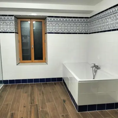 Salle de bains dans l'établissement Gîte des 3 pays, entre Corrèze,Dordogne et Lot