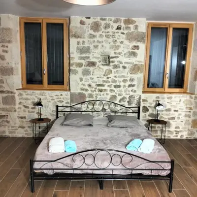 Un ou plusieurs lits dans un hébergement de l'établissement Gîte des 3 pays, entre Corrèze,Dordogne et Lot