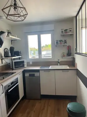 Cuisine ou kitchenette dans l'établissement Maison neuve Limoges sud
