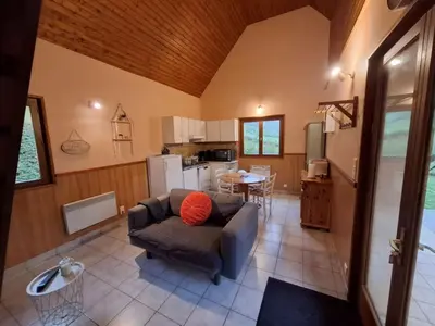 Cuisine ou kitchenette dans l'établissement Gîtes entre Salers et le puy Mary dans le cantal