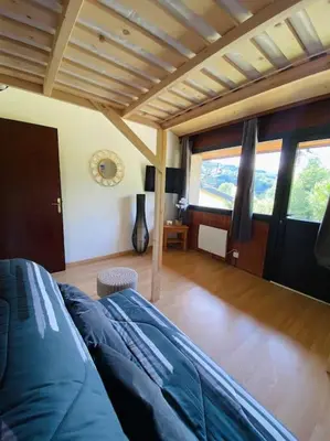 Coin salon dans l'établissement Appartement 4-6 pers - La Bourboule