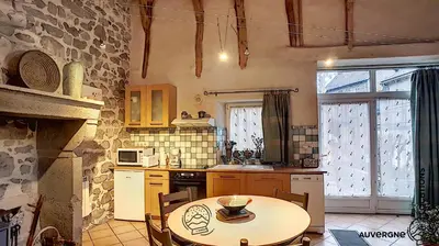 Cuisine ou kitchenette dans l'établissement La Flanerie