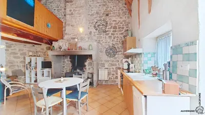 Cuisine ou kitchenette dans l'établissement La Flanerie