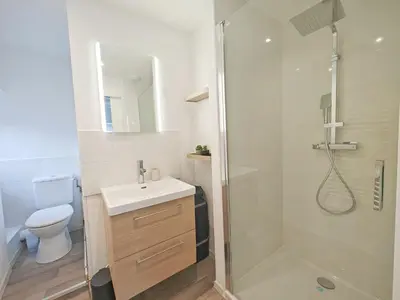 Salle de bains dans l'établissement Le Stadium, coconning et design