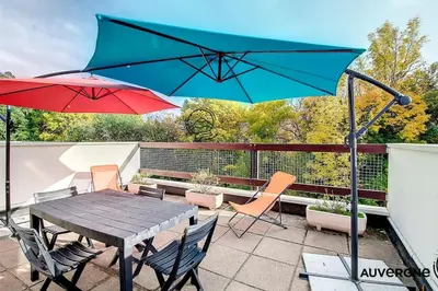 Balcon ou terrasse dans l'établissement Le Bol d'Air