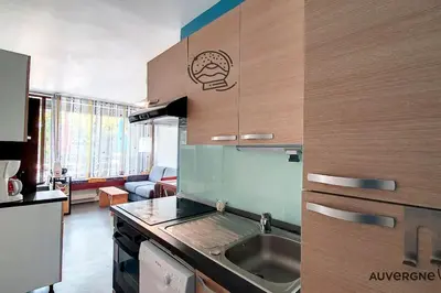 Cuisine ou kitchenette dans l'établissement Le Bol d'Air