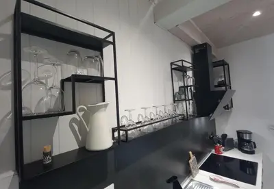 Cuisine ou kitchenette dans l'établissement Au Katalu