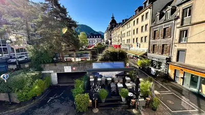 Vue générale sur la montagne ou vue sur la montagne depuis l'appartement