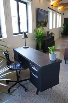 Coin salon dans l'établissement Loft au cœur des volcans d'auvergne