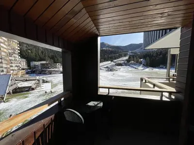 Vue générale sur la montagne ou vue sur la montagne depuis l'appartement