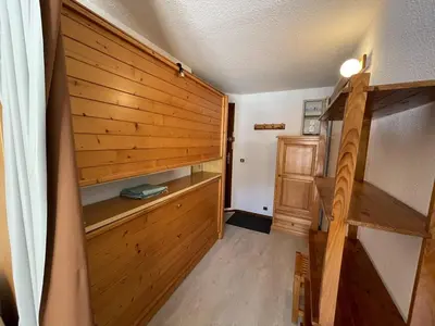 Un ou plusieurs lits dans un hébergement de l'établissement Studio confortable proche pistes ski & commerces - FR-1-787-95