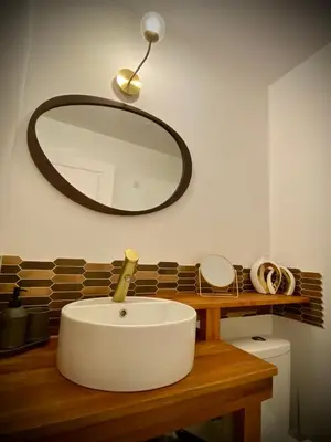 Salle de bains dans l'établissement Love Room Plaisir Secret