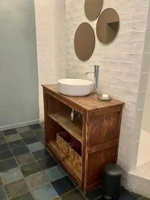 Salle de bains dans l'établissement Appart centre historique Tulle