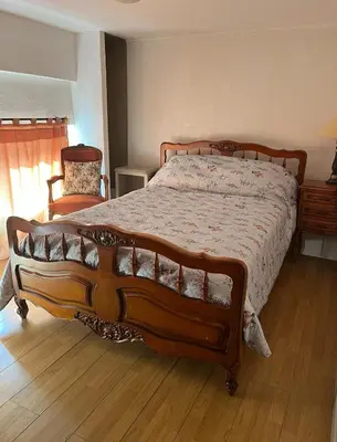 Un ou plusieurs lits dans un hébergement de l'établissement Location appartement - Le Mont Dore