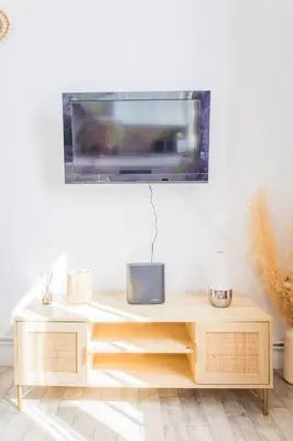Télévision ou salle de divertissement dans l'établissement Le Boheme Terracotta - Proche du centre hospitalier